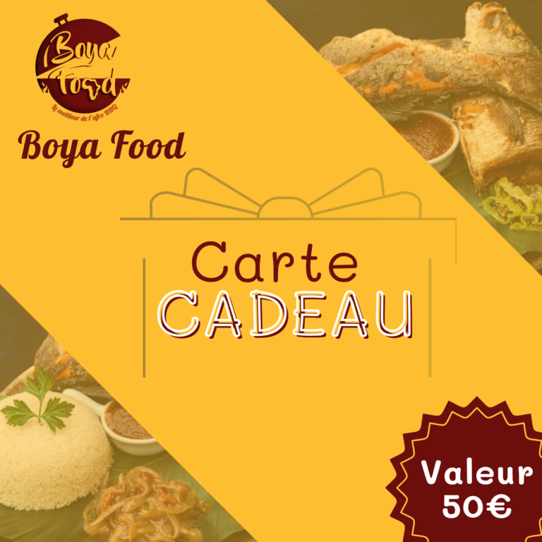 Carte cadeau 50 - Boya Food