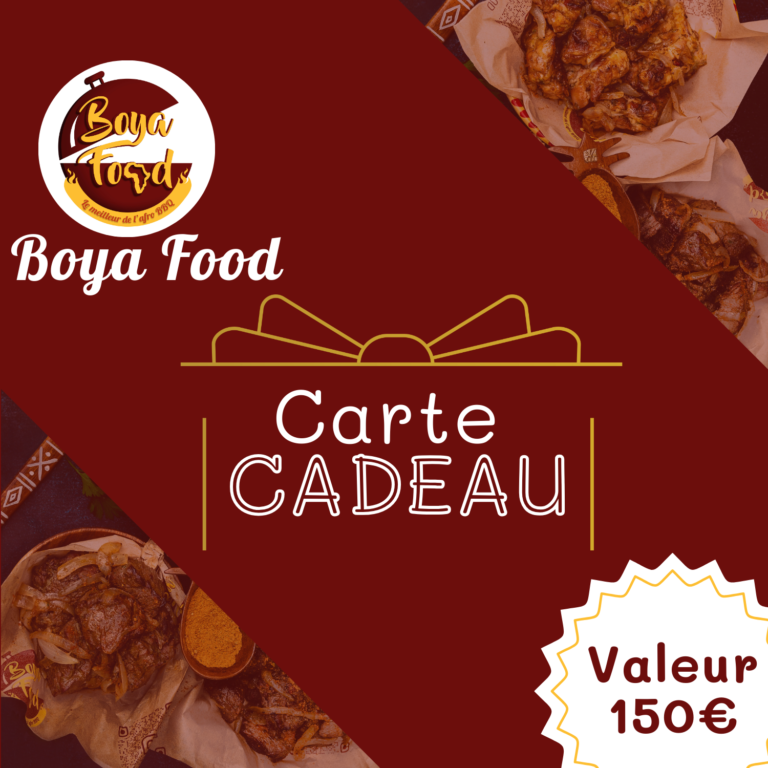 Carde cadeau 150€ - Boya Food